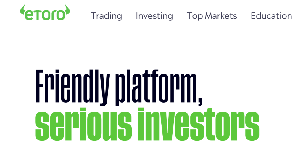 1. eToro - Overall the best broker on the market